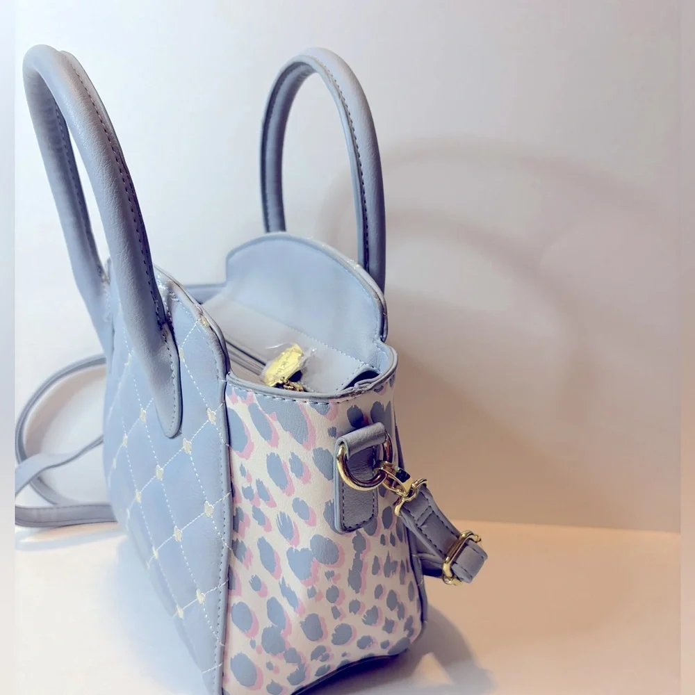 Betsey Johnson Pastel Blue Quilted Crossbody Bag - Picture 4 of 10